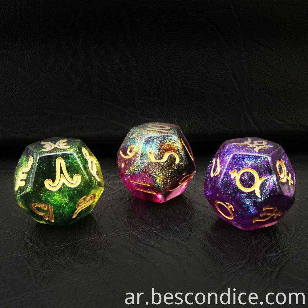 Astrological Constellation Divination D12 Magical Dice